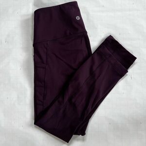 Women’s 90 Degree by Reflex Purple Leggings with Pockets – Size S